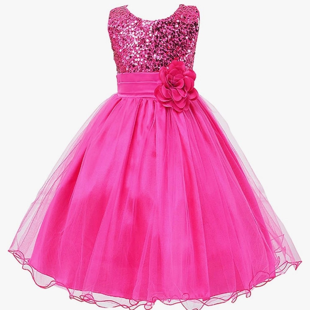 Sequined “Princess” Dress - Pink size 5/6